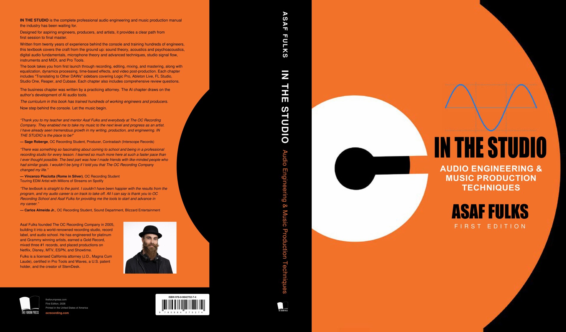 In The Studio full cover design — front, spine and back